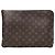 Louis Vuitton Clutch Etui Voyage in Tela Monogram Marrone