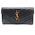 Saint Laurent Monogram Cassandra Matelassé Long Wallet Schwarz