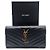 Saint Laurent Monogram Cassandra Matelassé Long Wallet Schwarz - Ansicht 7