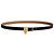 Hermès Cinturón Lucky Reversible de Cuero para Mujer Noir Gold Dorado