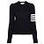 Thom Browne Diagonale Strick aus Merinowolle Blau - Ansicht 11