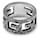 Gucci Cube Square Silver Ring Silvery  - view 4