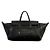 Luggage Céline Bagaglio Medium in agnello morbido e lucido Nero