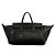 Luggage Céline Bagaglio Medium in agnello morbido e lucido Nero - vista 4