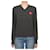 Comme Des Garcons Strickpullover für Damen Double Red Patch AZ Schwarz  - Ansicht 1