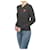 Comme Des Garcons Strickpullover für Damen Double Red Patch AZ Schwarz  - Ansicht 4