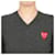 Comme Des Garcons Strickpullover für Damen Double Red Patch AZ Schwarz  - Ansicht 5