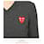 Comme Des Garcons Strickpullover für Damen Double Red Patch AZ Schwarz  - Ansicht 6