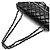 Chanel Borsa baguette in agnello con bordo a catena Nero - vista 5