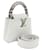 Louis Vuitton Capucines Mini en Python Blanco  - vista 3