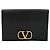 Valentino Clutch con patta con logo Nero