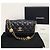 Chanel Borsa a tracolla e crossbody Black Caviar Gold Coin Chain Chip Nero - vista 8