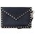 Valentino Clutch a bustina Rockstud nera Nero