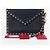 Valentino Clutch a bustina Rockstud nera Nero - vista 9