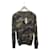 Valentino Rundgestrickter Cashmere-Pullover mit Camo-Studs Braun  - Ansicht 1