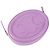 16 Céline Borsa a tracolla Curve Triope Oval Pulse in pelle liscia viola Porpora - vista 5