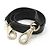 Givenchy Borsa a tracolla Pandora Medium in nero stropicciato placcata oro - vista 9