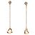 Elsa Peretti Tiffany & Co Orecchini Open Heart in diamanti Pink Rose Gold By The Yard Rosa