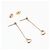 Elsa Peretti Tiffany & Co Orecchini Open Heart in diamanti Pink Rose Gold By The Yard Rosa - vista 4