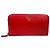 Prada Cartera larga Saffiano Gippy Red Roja