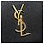 Saint Laurent Clutch Black Caviar Gold Monogram Nero - vista 9