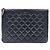 Chanel Clutch Classica in Agnello New Medium Nero