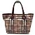 Burberry Borsa Shopper Nova Check Heart Rosso - vista 4
