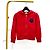 Felpa con cappuccio Moncler Big Logo Kids Rossa Rosso - vista 3