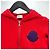 Felpa con cappuccio Moncler Big Logo Kids Rossa Rosso - vista 4