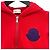 Felpa con cappuccio Moncler Big Logo Kids Rossa Rosso - vista 5
