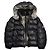 Moncler Blouson matelassé en duvet d'oie noir pour enfants, âge Marron - vue 3