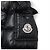 Doudoune Moncler Kids à capuche en fourrure Noir - vue 7