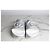Gucci Sandali Slide Interlocking Argento Metallico - vista 5