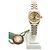 Rolex Orologio Datejust da donna con quadrante in oro champagne e diamanti, combinato, con garanzia D'oro - vista 4