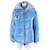 Off White Samt-Pullover Blau  - Ansicht 1
