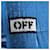 Off White Samt-Pullover Blau  - Ansicht 3