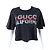 Camiseta corta de manga corta con lentejuelas Gucci