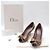 Dior Christian Cannage Open-Toe-Pumps aus Lackleder Braun - Ansicht 2