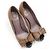 Dior Christian Cannage Open-Toe-Pumps aus Lackleder Braun - Ansicht 7