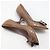 Dior Christian Cannage Open-Toe-Pumps aus Lackleder Braun - Ansicht 9