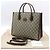 Gucci Piccola borsa a tracolla tote GG Supreme in pelle marrone - vista 2