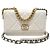 Chanel Borsa a tracolla in agnello bianco e oro