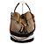 Burberry Ashby Medium Canvas Check Hobo Bag Braun