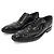Dolce & Gabbana Scarpe stringate BUDAPESTER in vernice nera e cristalli da donna Nero - vista 3