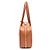 Miu Miu Bolso Tote de Asa Superior de Cuero y Bolso de Hombro Tamaño Mediano Castaño - vista 3