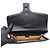 Gucci Clutch GG Marmont in pelle matelassé chevron nera e oro Nero - vista 7