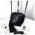 Saint Laurent Mini borsa a tracolla in pelle monogramma nera Nero - vista 3