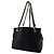 Chanel Borsa a spalla quadrata in caviar Nero