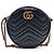 Gucci Borsa a tracolla mini rotonda Marmont Nero