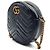 Gucci Borsa a tracolla mini rotonda Marmont Nero - vista 2